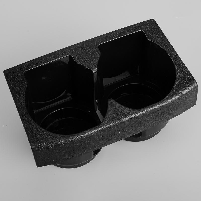 68430VB100 Voorste Midden Middenconsole Dubbele Fles Bekerhouder Opbergruimte Past op Nissan Patrol GU Y61 1997-2012 Zwart Plastic
