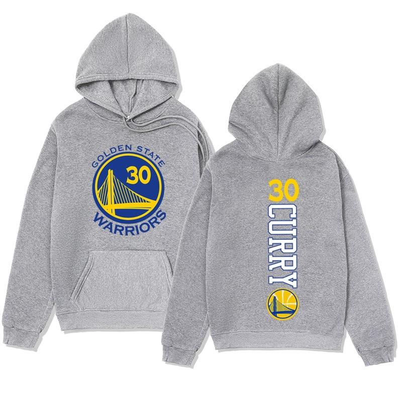 Herbst Winter Golden State Warriors Stephen Curry #30 Bedruckte Hoodies Lässig Warm Sport Langärmelig Herren und Damen Unisex Kapuzensweatshirts