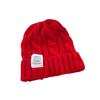 Knitted hat, candy color, white label twist wool hat, autumn and winter warm bag head hat, women's trendy cold hat, men's