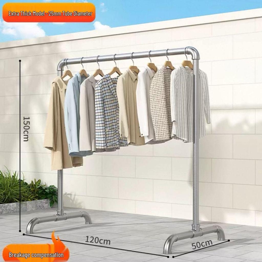 Stainless Steel Floor-Standing Drying Rack for Clothes