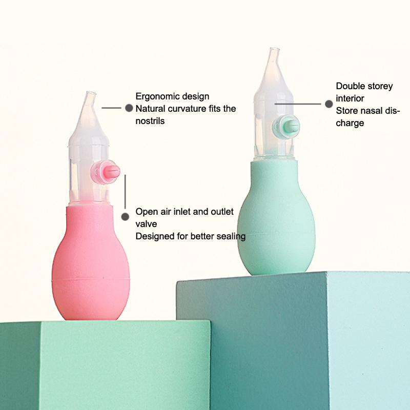 Soft Nasal Aspirator For Newborn Baby Toddler Anti-Back Flow Nose Sucker Prevent Nasal Congestion Vacuum Nose Cleaner