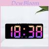 Modern Minimalist Digital Led Alarm Clock For Bedroom Decor With Temperature And Calendar Functions