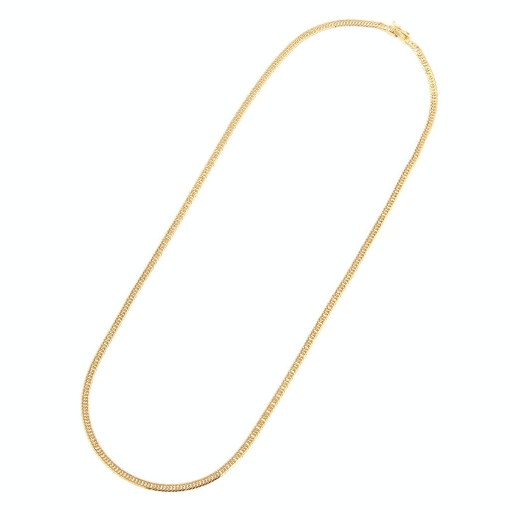 18K Gold Necklace K18 Triple Kihei Chain Made In Japan Certification Stamp 12g 50cm Middle Clasp [Fairy Kallet] 8-sided Approx.
