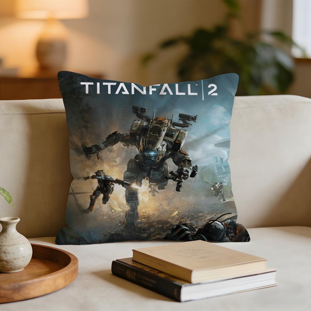 

Hot Cool Game TTitanfall Cushion Cover Short plush pillowcase for bed sofa carwashable 30x30cm