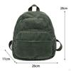 Fashion Backpack for Teen Girls Knapsacks Corduroy Portable Lightweight Daypack Rucksack