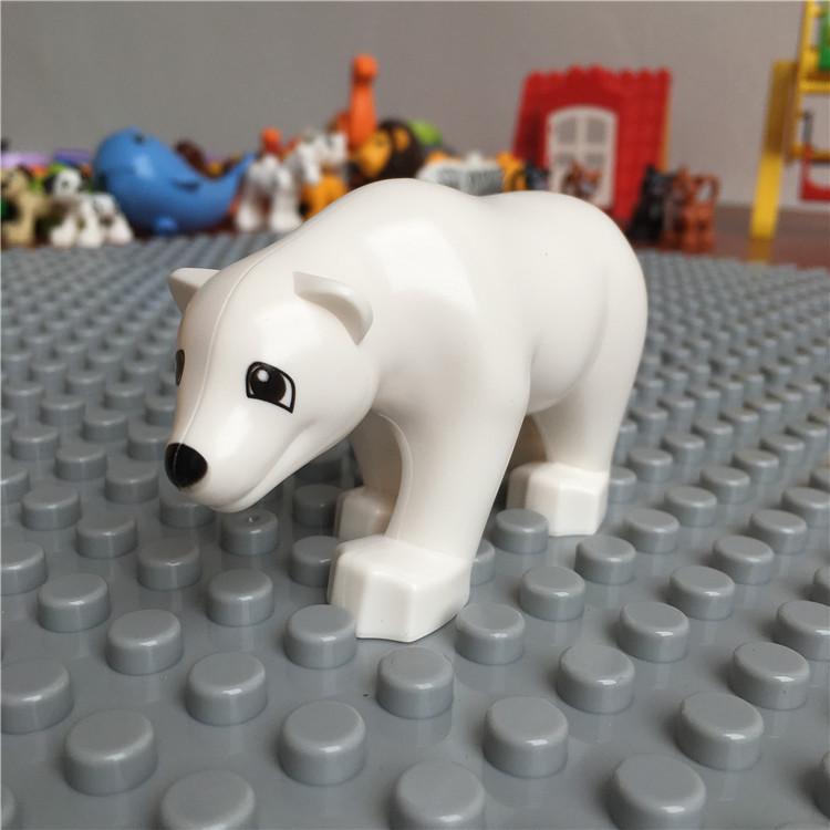 Gegele Lego-Compatible Building Blocks: Large Particles & Small Animal Accessories - Ocean, Zoo, Dinosaur Educational Toys