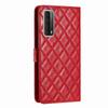 Quilted Pattern Faux Leather Wallet Case for Huawei Honor Series.Honor10 Lite Honor200 Honor300 P20Lite... 360° Protection with Card Slots & Stand