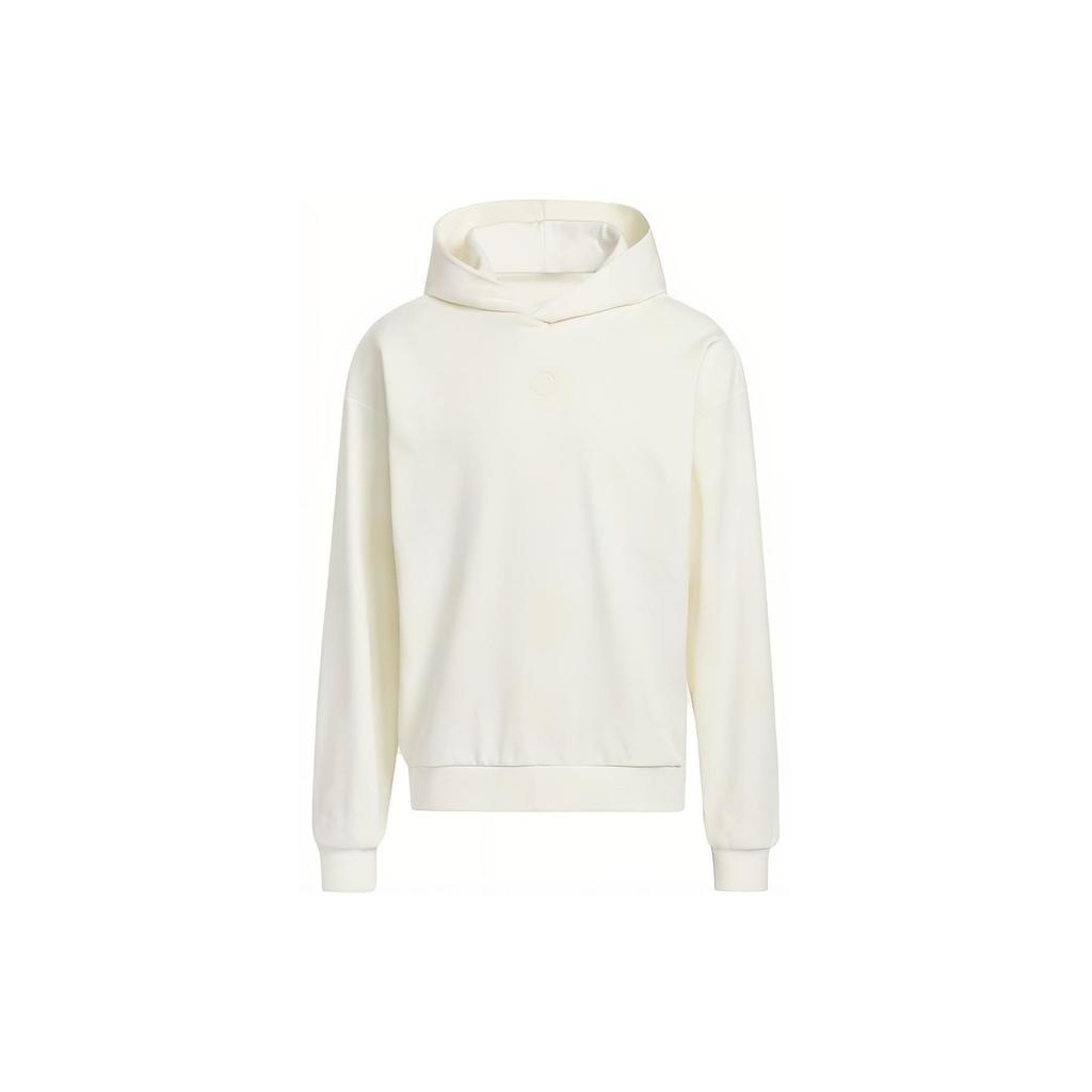 Adidas Solid Logo Hoodie Men Hoodie Han-Jade-White HY7891