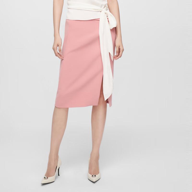 

ELLASSAY Triacetate Blend Asymmetrical Slit Pencil Skirt L