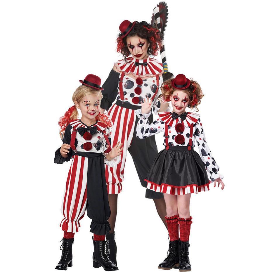 Game Theme Kids Clown Costume Set For Halloween Party And School Performance