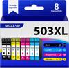 Ink Cartridges - ZIG-ZAG TERRITOIRES - 503XL - Multicolor - Compatible Epson - Pack of 8