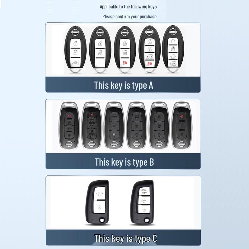 Nissan X-Trail Qashqai Rogue Key Case Car Bag Buckle Shell