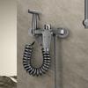 Brass Wall Mounted Bathroom Shower Faucet With Spray Gun Triple Tub Faucet Hot and Cold Water Mixing Valve Faucet with G1/2 Inch