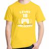 Level 18 Unlocked Video Gamer 18th Birthday Gift Graphic T Shirts Summer Cotton Short Sleeve Tshirts Unisex Print T Shirt