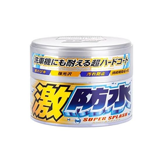 SOFT99 Wax WAX Super Waterproof WAX Pearl & Metallic 300g Sponge for protecting and polishing automobile paint film 00344