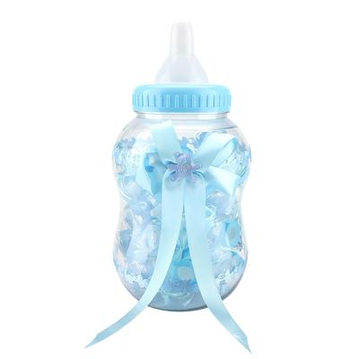 30pcs Cute Feeding Bottle Shape Candy Boxes for Event Christening Party Decoration Blue