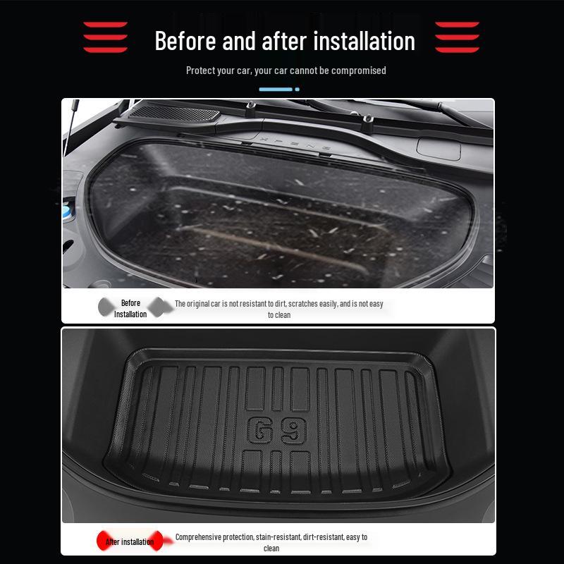 Xpeng G9 2024 Trunk Mat and Rear Seat Protector - TPE, Odorless, Eco-Friendly