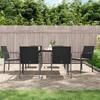 VidaXL Garden Dining Set 7 Pcs Cushions Wicker Steel, Dining Set, Outdoor Dining Set, 3186948
