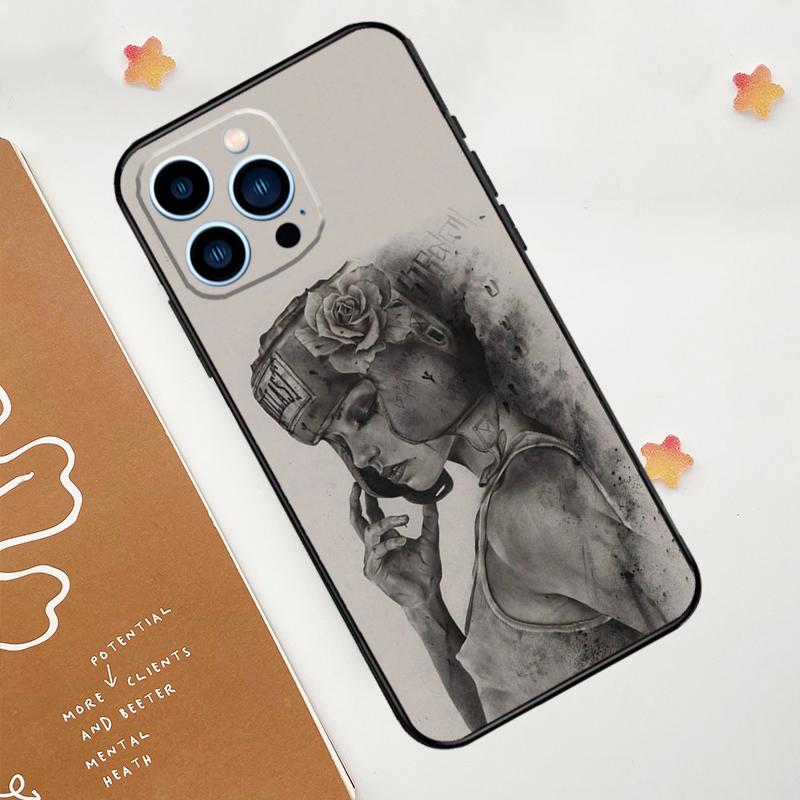 Boxing Art Case For iPhone 15 16 14 13 12 11 Pro Max Plus X XR XS Max 12 13 Mini Soft Bumper Cover