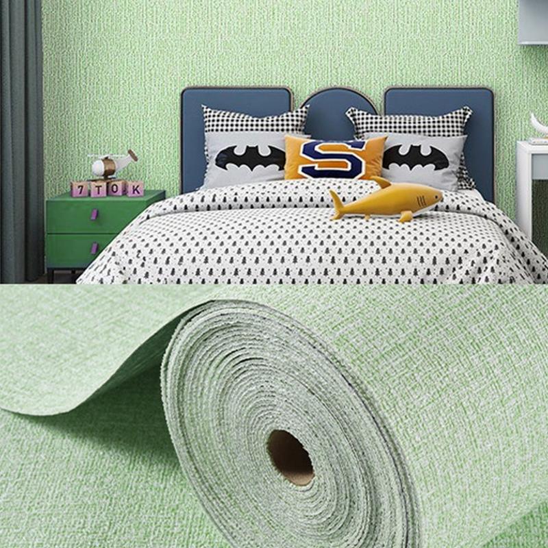 Papel Pintado 3D XPE Color Sólido Lino 3m Autoadhesivo Impermeable y a Prueba de Humedad Dormitorio Sala de Estar Fondo Decoración del Hogar
