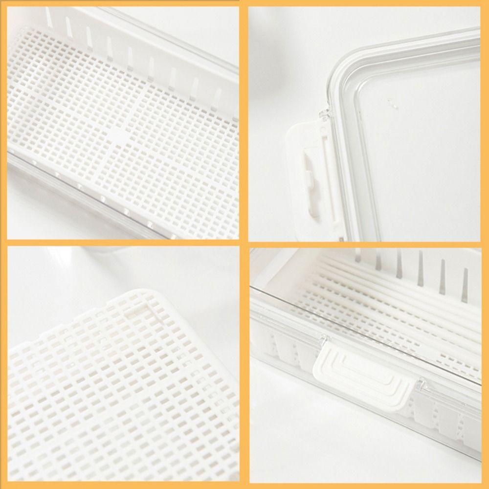 Removable Food Storage Containers Stackable Fruit Vegetable Storage Box Fresh-keeping Box  Freezer