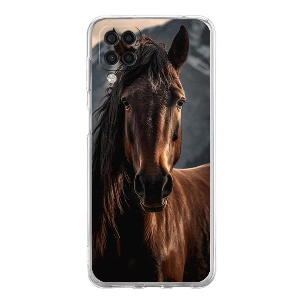 Phone Case For Samsung Galaxy A13 A33 A35 A55 A73 A53 A23 A51 A71 A21S A31 A41 A05s A03S A15 A25 5G Cover Elegant Brown Horses