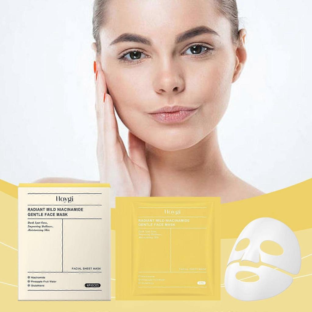 Hoygi Niacinamide Deep Hydrating Face Mask (Boxed) Everyday Moisturizing And Nourishing, Improves Rough Facial Skin Care