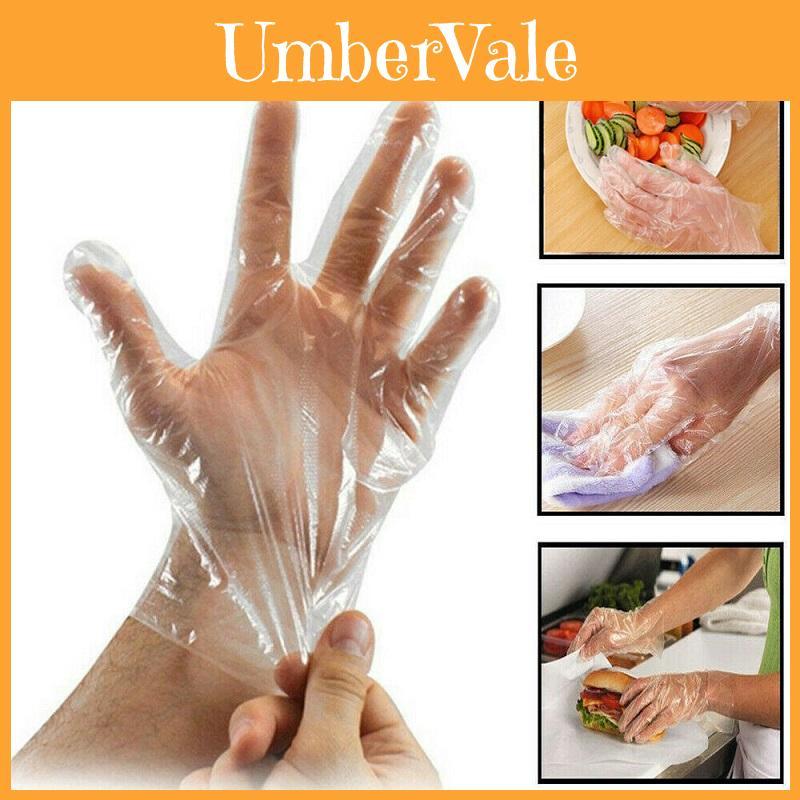 1000pcs High-quality Clear Disposable Gloves Ideal For Food Cleaning And Catering
