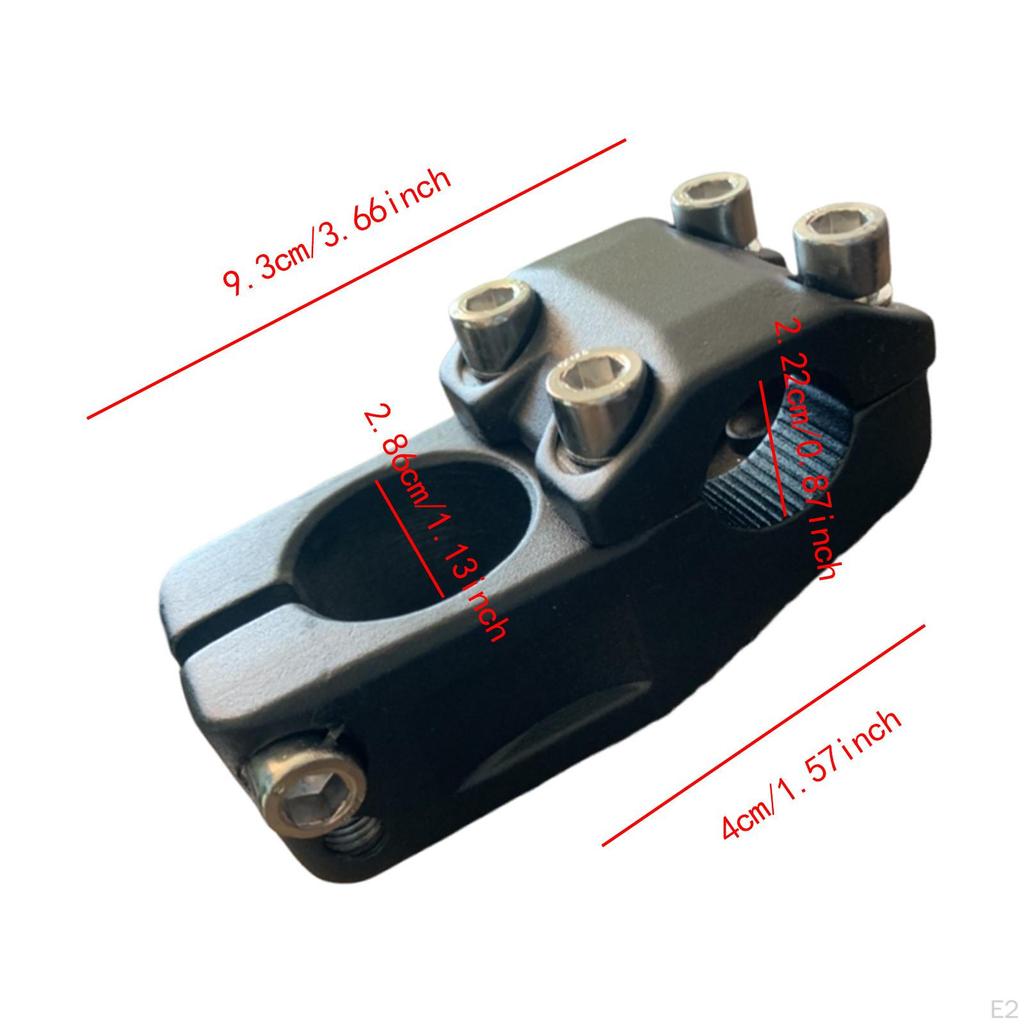 22.2 mm Bike Stem Accessories Black High Performance Aluminum Alloy Professional Portable Versatile