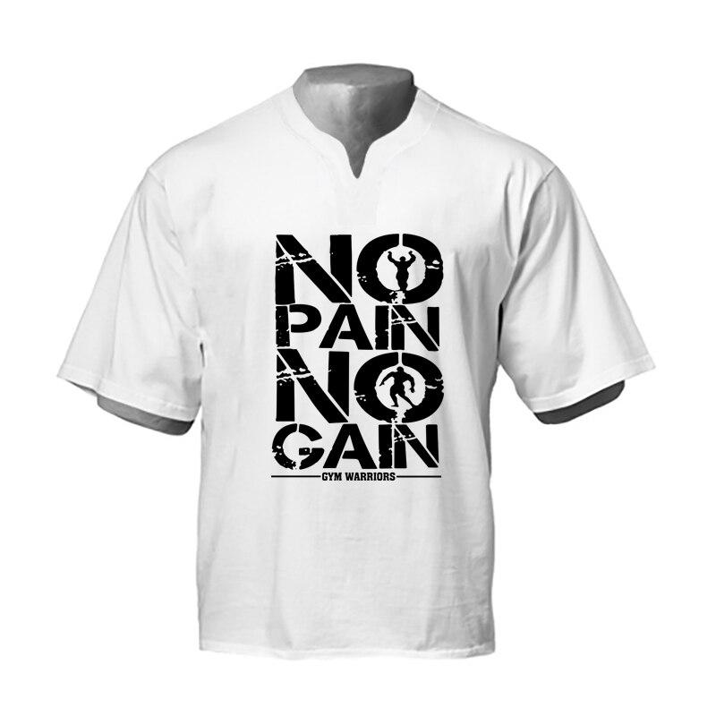 

Muscleguys новая хлопковая футболка с короткими рукавами, мужская тяжелая свободная рубашка с верхом High Street, нижняя рубашка XXL белый