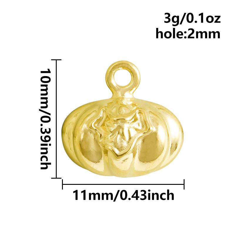 5pc Exquisite Food&Fruit Pendant Three-Dimensional Small Bag Charm Stainless Steel Pendants For Jewelry Making Supplies Breloque