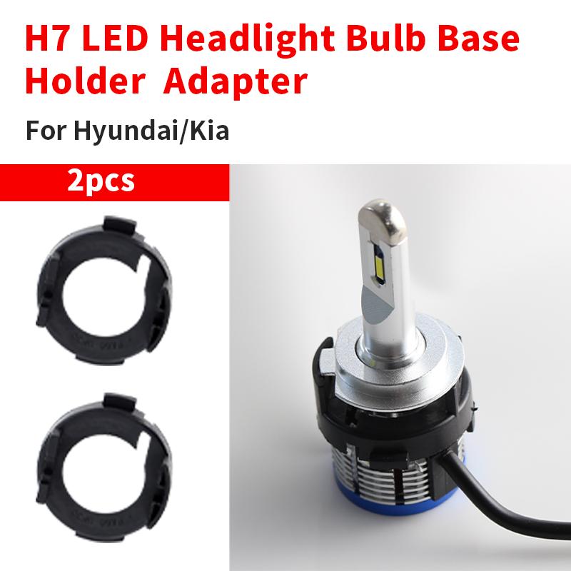 2PC Base For BMW VW Nissan Opel Ford Mercedes-Benz Base H7 Bulb Socket Car Accessories H1 LED Headlight Bulb Base Holder Adapter