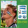 Wasserdichte Tattoo-Aufkleber Schweißfeste Temporäre Tattoos für Club-Events Partys Fußballfans Make-up Gesichtskleber