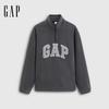 Gap Unisex Fall 2025 Logo Fleece Half-Zip Stand-Collar Sweatshirt