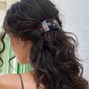 French Vintage Amber Acetate Hairpin: Elegant Luxury Spring Clip for Sweet, Chic Styles