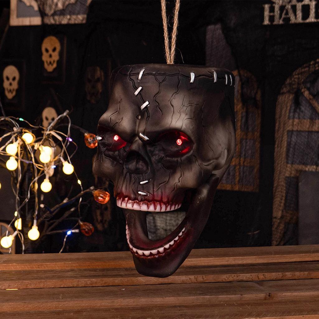 Halloweenské hračky, Elektrické snímání, Hlava, Dům, Rekvizity pro dekoraci strašidelného domu, Přívěsky pro žert.