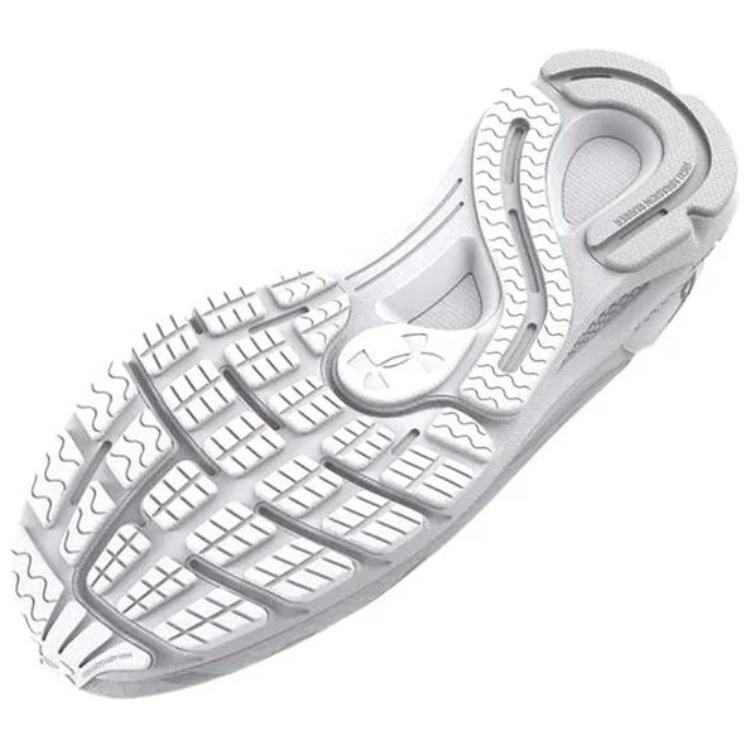 Under Armour HOVR Sonic 6 White Metallic Silver Women Sneakers 3026128-101