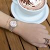 [Seiko Horloge] Dames Solar Radio-Controlled Rond Gezicht Horloge, Zilver + Roségoud, Seiko Selection S Series SWFH132