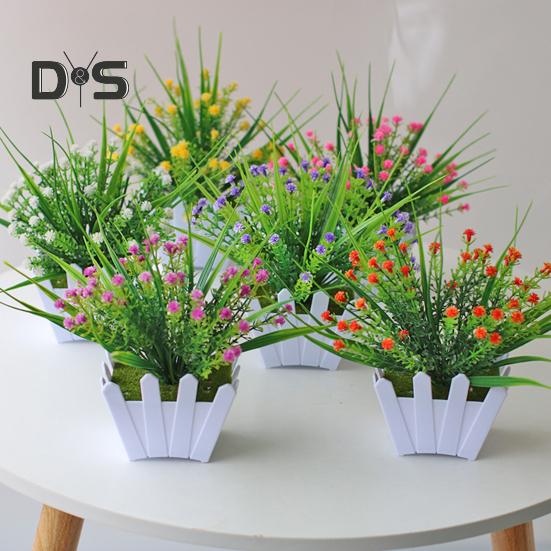 Flor artificial de plástico requintado bonsai realista decorativo falso bonsai