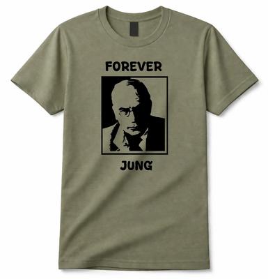 Lustiges Carl Jung T-Shirt Forever Jung Philosophie Grafik-T-Shirt Geschenk Unisex