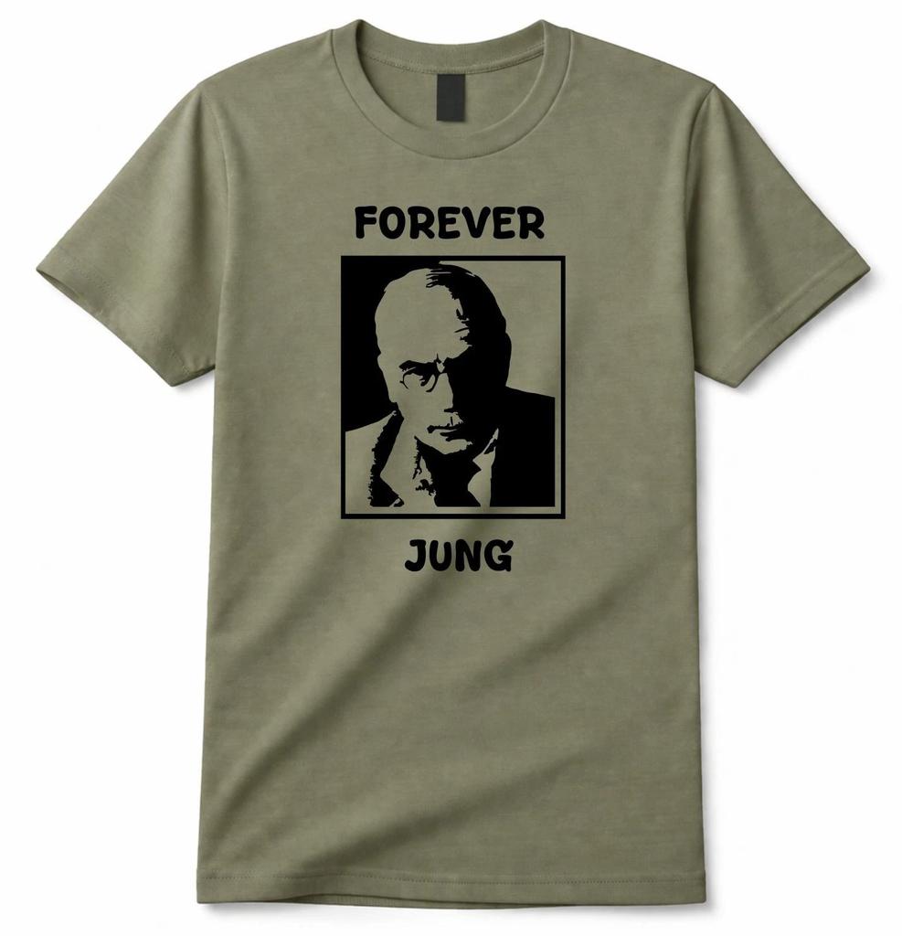 Lustiges Carl Jung T-Shirt Forever Jung Philosophie Grafik-T-Shirt Geschenk Unisex