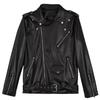 Black Suit Collar, Leather Jacket, Women's Niche Design Sense, Wear Ruffian Handsome Motorcycle Jacket, Trendy Top