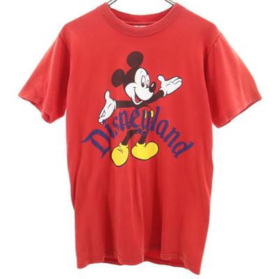 Disney 90s Made In USA Old Short Sleeve T-shirt S DESIGNS Mickey Mouse Men's Used
