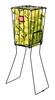Wilson Tennis Ball Basket 75 Ball Pick Up (WRZ323700), 16.5 x 11.5 x 33.2 inches (41 x 28 x 85 cm), Holds up to 75 balls, Black