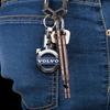 Porte-clés de voiture Porte-clés Pendentif Porte-clés en métal Emblème Pour Volvo 240 C70 S40 S50 S60 S70 S80 S90 V40 V50 V60 V90 XC40 XC60 XC90 Vnl Camion