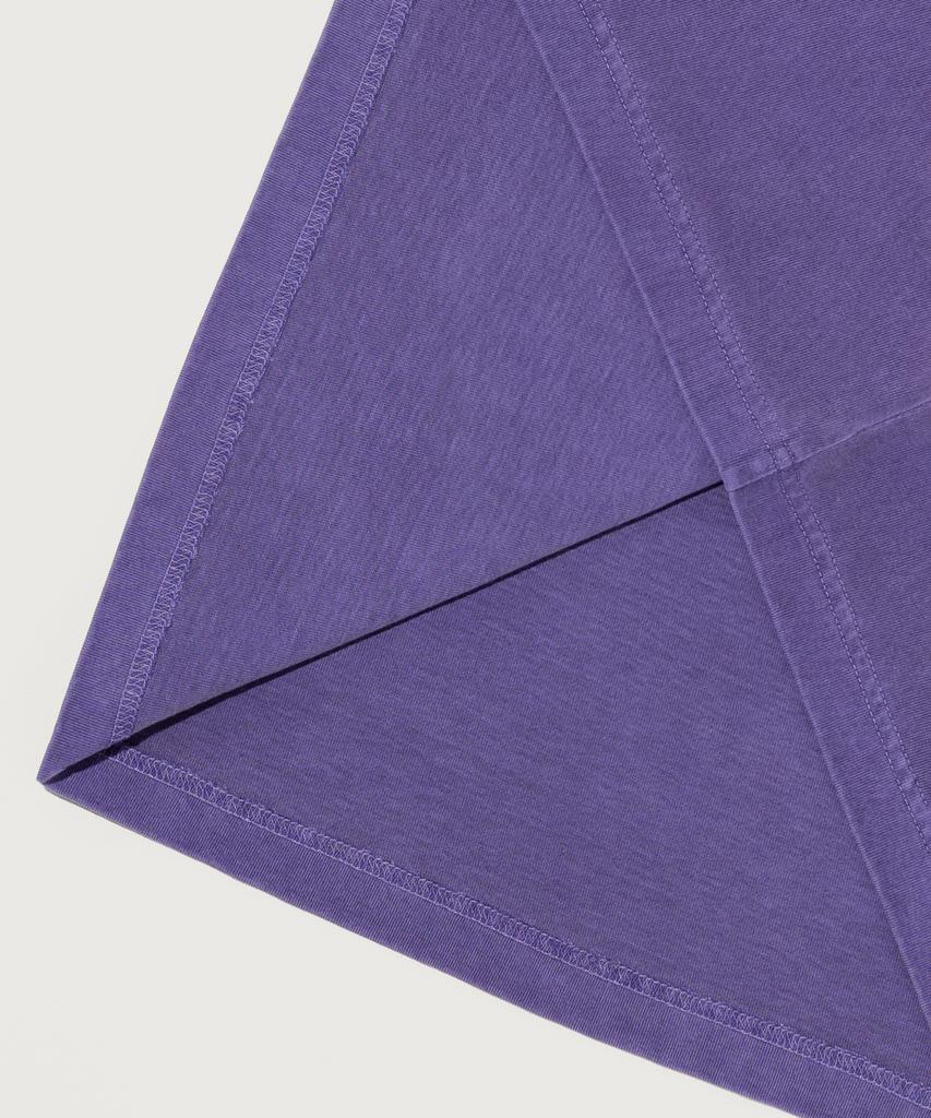 CHAMPION Big Logo Pigment Short Sleeve T-Shirt Purple