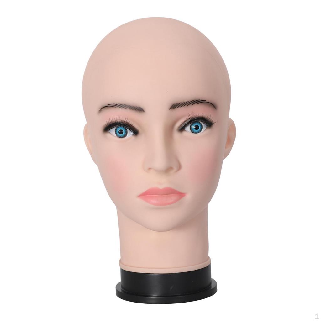 Testa di Manichino Femminile Modello Espositore Manichino Realistico in PVC per Trucco Centro Commerciale
