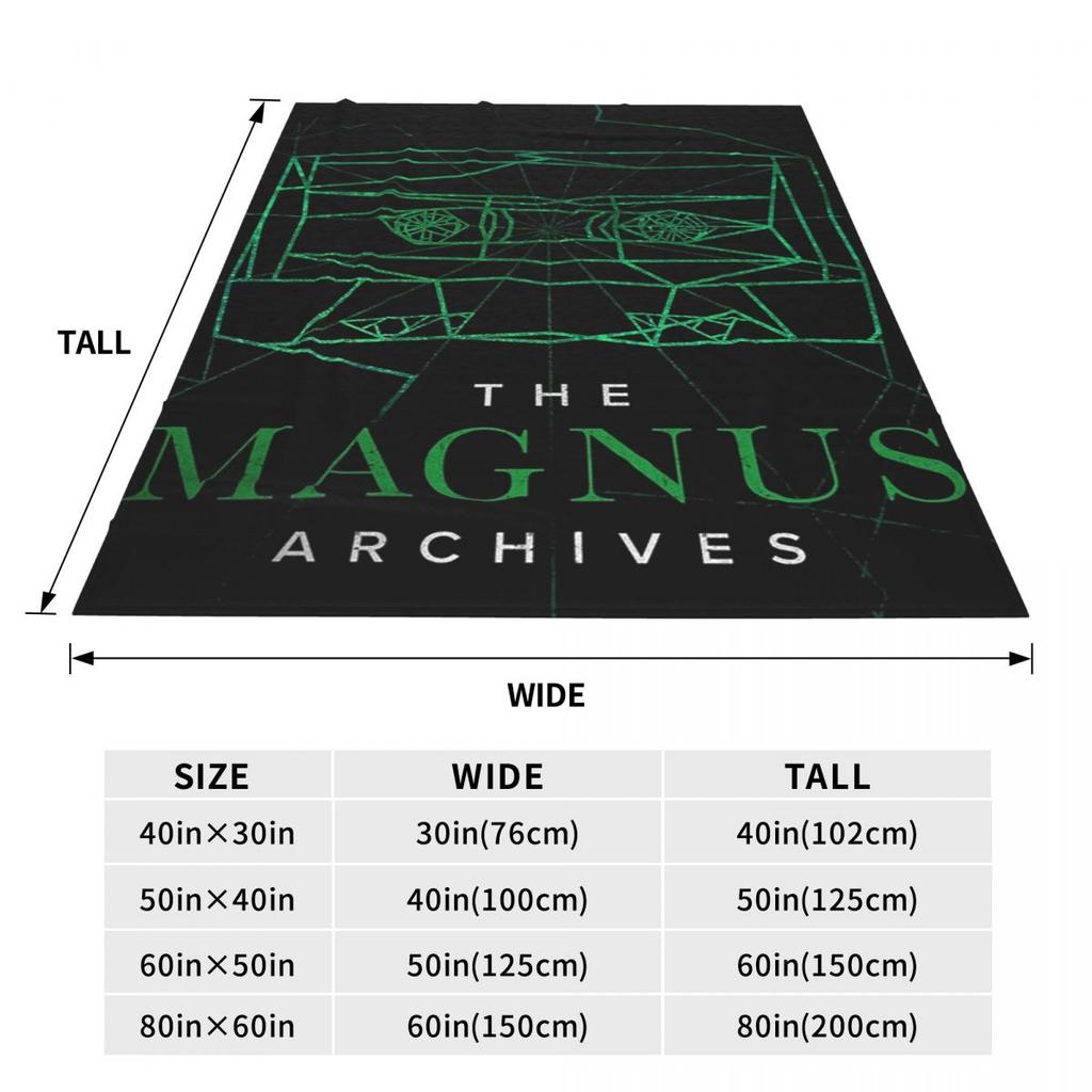The Magnus Archives Logo Decken Flanell Überwurfdecke Multifunktionale Überwurfdecken für Sofa Bettwäsche Überwürfe Tagesdecke Steppdecke