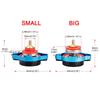 Thermost Radiator Cap Tank Cover Water Temperature Gauge 0.9Bar 1.1Bar 1.3 Bar Cover Racing Car Big or Small Head