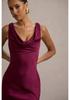 Robe Longue Elegante Satinée Coupe Ajustée Sirène Dos Nu 2025